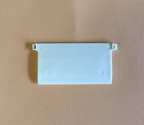 cg-sonnenschutz 50 Stück Beschwerungsplatten Breite 89 mm Gewichte für Vertikaljalousie Lamellen Vorhang Vorhang-Lamellen weiß aus Kunststoff