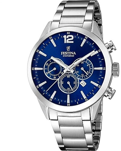 Festina Zeitloser Chronograph F20343/7 Stahluhr