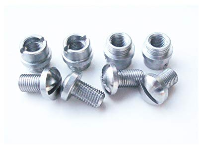MYIW 1911 Grip Screws Bushings, M1911 Clones 1911A1 Fits these and other standard 1911 .45 .38 Industries Stainless steel Grip Nut Screws & Bushings,Pack of 4 sets