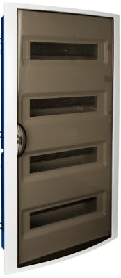 Cuadro eléctrico empotrar pladur 56 elementos garras marco blanco y puerta fumé SOLERA 5270PFHG