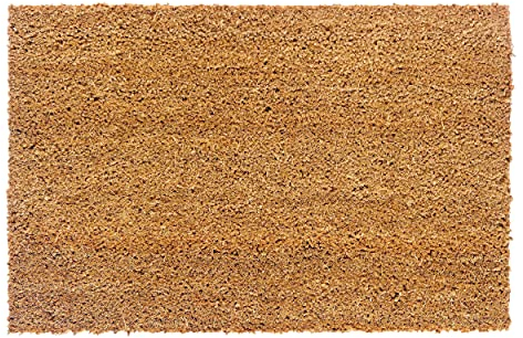 Carpido Fußmatte Kokos 50x80 cm schnittfest - 24mm Kokosmatte Natur, antibakteriell und extrem strapazierfähig - Fußabtreter Fußabstreifer Schmutzfangmatte