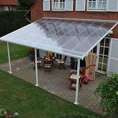 Gewächshausplatten Polycarbonat-Dachplatte,Regensichere Isolierung Transparente Kunststoff PC-Platte,für Outdoor,Dachüberdachung,Einfach Zu Biegen Und Zu Schneiden (WxL: 1.2x3m)