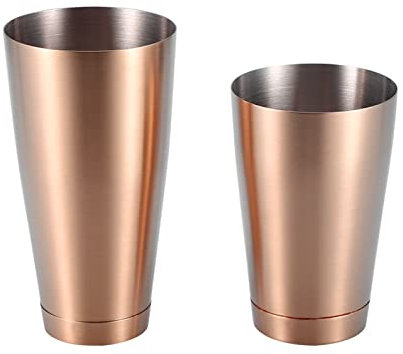 Coctelera, Coctelera de Acero Inoxidable, Coctelera de Barra Profesional, Coctelera de Cocina Reutilizable, Coctelera de Café, Kit de Barman, Regalos(Oro rosa)