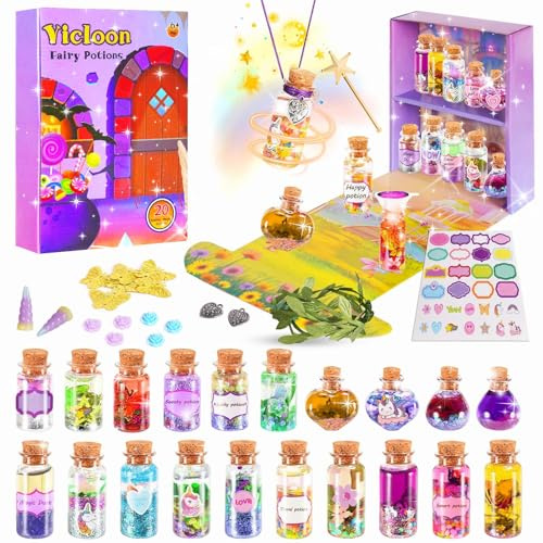 Vicloon Zaubertränke-Set für Kinder, DIY Kreative Geschenk | Kits Craft Spielzeug Geschenke für mädchen Magie Tränke Bastelset Einzigartiges Feen-Kunsthandwerk für 6–10 Jahren Kinder