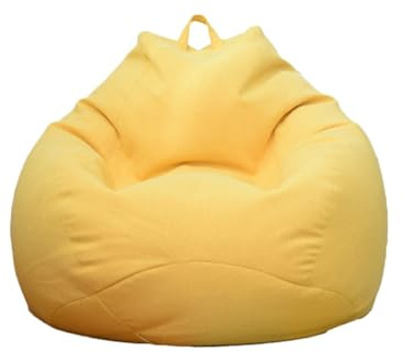 WWQQKJ Puf Puf Silla Niños Y Adultos Funda De Puf for Decoración De Sala De Estar Dormitorio Jardín Salón Balcón, Sin Relleno (Color : Blue, Size : 80x90cm)