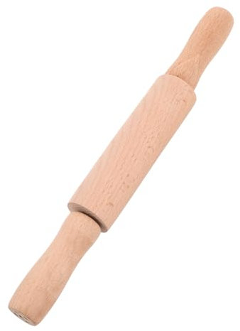 Abaodam Wooden Pastry Rolling Pin Small Decorative Ring for Boys and Girls Baking Tool for Holiday Decor and