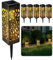 humpun Solar Lights Outdoor Garden Stake, 6 Pack Warm White Pathway Lights, IP65 Waterproof with Auto On/Off and Motion Sensor, Solar Garden Ornaments for Yard, Patio, Balcony, Landscape