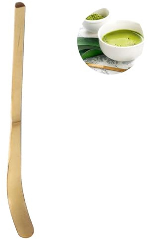 GIONAR Matcha Löffel, Handgefertigter Tee-Löffel aus Weißem Bambus, 18 cm Bambusbesen Matcha Scoop Chashaku Aus Bambus, Traditionelle Asiatische Matcha Spoon, Matcha-Zubehör für Matcha, Tee, Kaffee