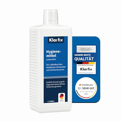 Hygienemittel für Luftbefeuchter 1.000 ml – schaumfrei & kalkfrei | venta Hygienemittel für Luftwäscher Alternative | Für Luftreiniger, Luftwäscher, Zimmerbrunnen & Verdunster – hält Wasser hygienisch