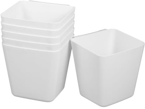 Holibanna 6piezas Cesta Colgante De Plástico Pack Para Almacenaje Carros Rodantes Organizador De Accesorios Para Espacios Reducidos y Mejora De Eficiencia De Almacenamiento Cocinas y