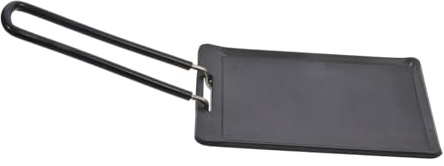 STOBAZA Mini Rectangular Grill Pan Cast Iron Nonstick Handle Design Outdoor Picnic Cooking Steak Barbecue Frying Pan
