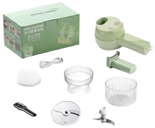 inovia Coup’Chef – Découpe-légumes électrique multifonction USB rechargeable | Hachoir, râpe et mixeur de cuisine，Un robot ménager pratique et efficace
