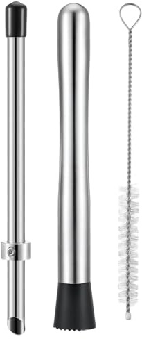 Perforador de Tapas para Limonada - Juego De 3 Piezas para Perforar Y Machacar Bebidas - Utensilios Multiusos para Mezclar Bebidas para Casa Barbacoa Picnic