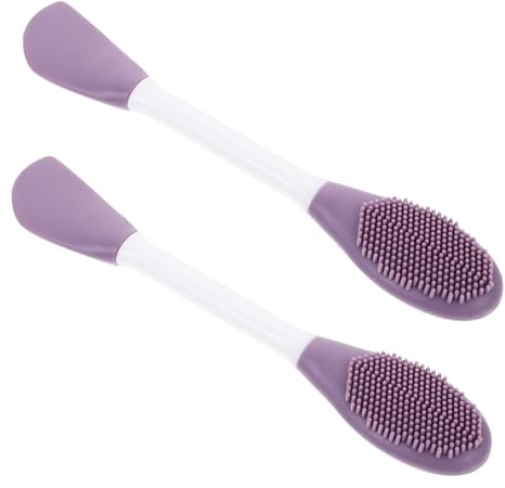GALPADA Applicatori per Maschera Viso in Silicone Doppia Testa, Set 2 Pezzi, Spatola per Crema e Fango, Strumento di Bellezza per Uso Domestico e Centri Estetici, Distribuzione Uniforme