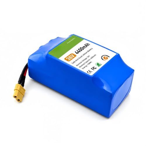Batería Recargable De Iones De Litio 36V 4400mAh Compatible Con Patinetes Autoequilibrados Y Monociclos Eléctricos, Batería De Repuesto Con BMS Integrado