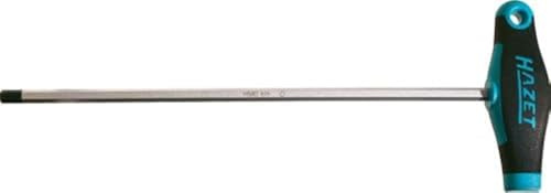 HAZET Schraubendreher, mit T-Griff 828-2, Innensechskant Profil, SW 2 mm | Abtrieb Innensechskant Profil, Chrom-Vanadium, verchromt, Spitze brüniert, SW 2 mm, Länge l1 100 mm, Länge l2 118 mm, 9 g
