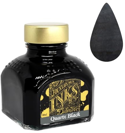 Diamine Füllfederhalter-Tinte, 80 ml, Türkis Quarz-Schwarz