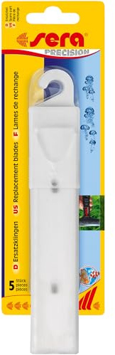 sera Ersatzklingen für Scheibenreiniger | Edelstahlklinge gegen hartnäckige Algen | Ersatzteil für Aquarienglas-Reiniger | sicherer Halt & schneller Klingentausch