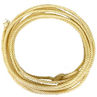 Colorado Saddlery Kinder-Lariat | Pro Feel Lasso | echter Honda Knoten | Cowboy & Cowgirl Seil, beige, 5/16 Zoll x 63,5 cm (15-26)