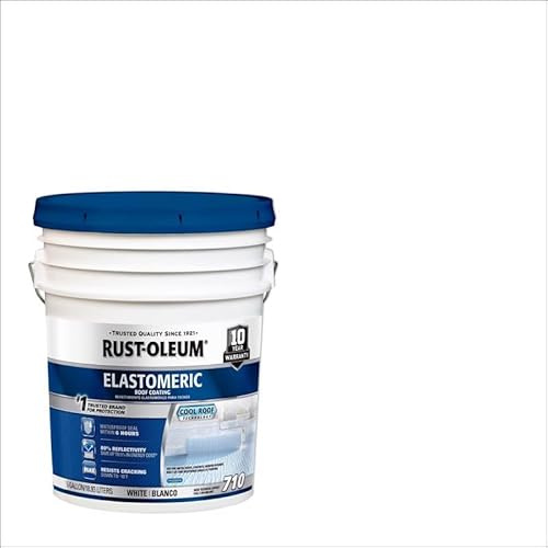 Rust-Oleum 710 Elastomeric Roof Coating, 5 Gallon, White