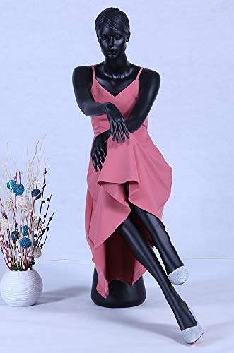 Eurohandisplay EH Abstrakt Hautfarbe in matt EH16-8 sitzend weibliche Schaufensterpuppe Schwarz neu schick Mode modellierte Frisur