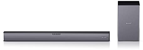 SHARP HTSBW182 2.1 Soundbar 160W (USB, Bluetooh, HDMI, Optisch, AUX-In (3,5mm), Breite: 74cm), drahtloser Subwoofer, schwarz