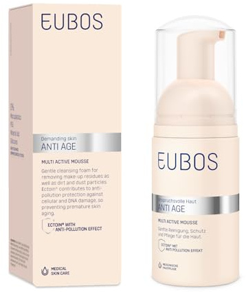 MULTI ACTIVE MOUSSE von EUBOS ANTI AGE: milder Reinigungsschaum | Mit Anti-Verschmutzung und Aloe Vera | Vegan | Ohne Mikroplastik | 100 ml