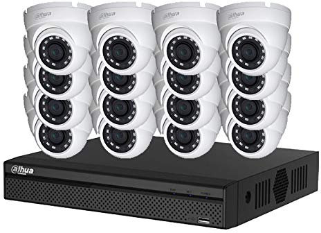 Kit 16 telecamere a cupola 2MP Videosorveglianza DAHUA