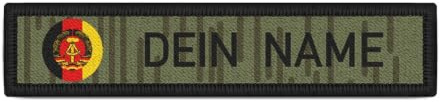 DDR NVA Namenschild Patch Strichtarn Nationale Volksarmee Deutsche #33369