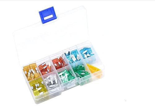 60pcs Standard Car Fuses Assortment Blade Fuse for Auto Car Truck 5A/10A/15A/20A/25A/30A with Storage Case With Fuse Clip (60pcs Mini Car Fuses)