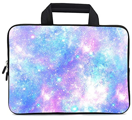 XMBFZ 11.6 12 12.1 Inch Laptop Carrying Bag Protective Chromebook Case Pouch Netbook Notebook Ultrabook Bag Tablet Sleeve Cover Travel Briefcase with Handle for Men Women (Galaxy-1)