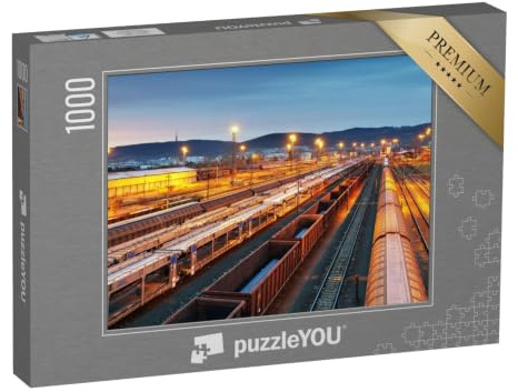 puzzleYOU: Puzzle 1000 Teile „Schienengüterverkehr, Güterzug“ – aus der Puzzle-Kollektion Eisenbahn