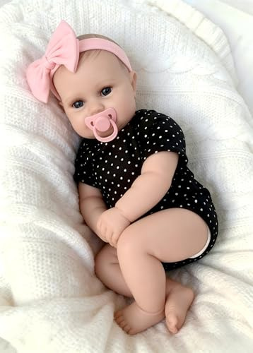 iCradle Reborn Babypuppen 50 cm Kleinkind lebensecht echt weich mit handgezeichnetem Haar handgefertigte Puppe