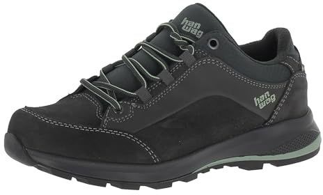 Hanwag Banks Low Bunion Lady GTX wasserdichte und breite Damen Wanderhalbschuhe mit spezieller Hallux Leiste und Nubukleder Obermaterial | Wanderschuhe