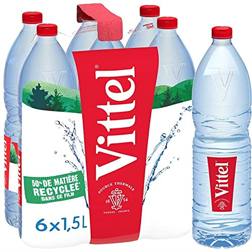 Vittel - Agua mineral (6 x 1,5 L, 1 unidad)