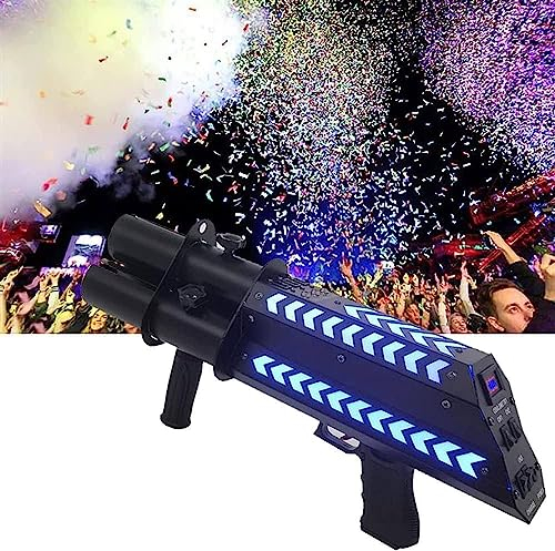 RayGenius CañóN De Confeti, CañóN De Confeti EléCtrico, Lanzador De Confeti Profesional para Eventos, Fiestas, Discotecas, Bodas, Conciertos.