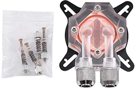 GPU-Wasserkühlblock für CPU Computer-Kühler-Set Rotes Kupfer Ek-Wasserblock GPU 40 Mm Systembasis Grafikverarbeitungseinheit Wasserblock Aluminium Kühler Innerer Kanal