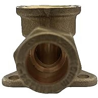 Compression Wallplate Elbow for Outside Tap | 15mm x 1/2inch Female Wall Plate Elbow | Brass Compression Joint | EN1254-2 Approved Plumbing Fittings for Outdoor Taps