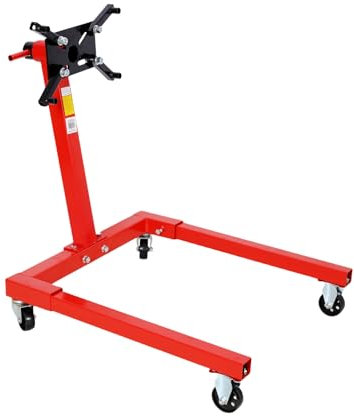 PULLAFUN Motorständer, 567 kg, drehbarer Motorständer, um 360 Grad verstellbarer Montagekopf mit Lenkrollen