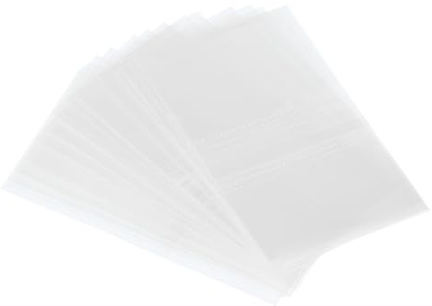 PATIKIL 50x30mm PVC perforierte Schrumpfbänder, 500 Stück Schrumpffolie für Flaschen, Gläser, Dosen und Behälter, passend für Verschlussdurchmesser von 1,1 bis 1,18 Zoll, transparent.