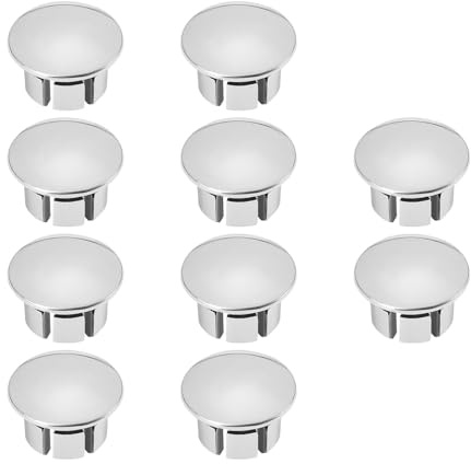 The Lord of the Tools 10pcs Fahrrad Lenker Bar End Stecker Mountain Road Lenkerabdeckung Stecker Zubehör Galvanik Prozess Silber 18.5x18.5mm