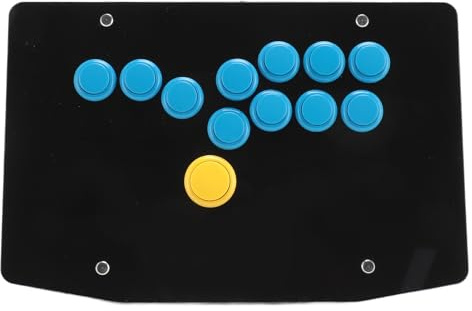 Cuifati Contrôleur Stick 12 Touches sans Levier Street Fight pour PC / / Steam Gaming Keyboard - Prend en Charge Hot Swap et SOCD, avec Fonction Turbo
