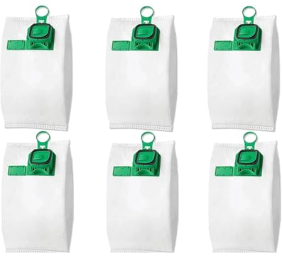 6 Sacchetti compatibili in microfibra per Aspirapolvere Folletto VK140 e VK150 filtraggio a 5 strati antipolline antiacaro per pelo animali e guarnizione in gomma per un'aspirazione perfetta
