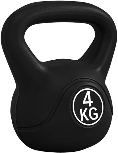 Homcom Kettlebell für Sport und Fitness, aus PVC, mit Sand und glattem Griff, abriebfest