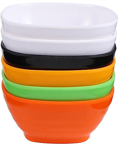 Cabilock 6er-pack Dessertschalen – Quadratisches Obstsalatschalen-set Große Servierschüssel Für Snacks Salate Desserts – Perfekt Für Zuhause Und Restaurants