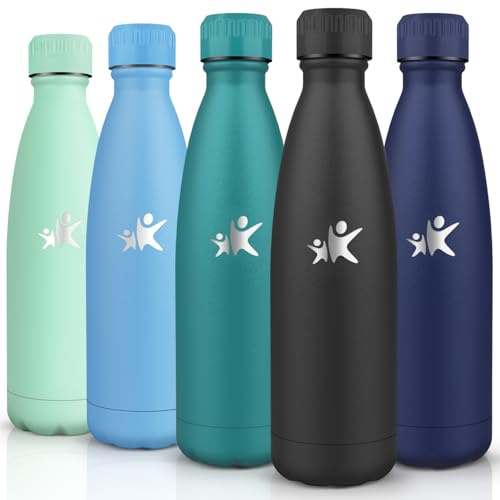 HoneyHolly Trinkflasche Edelstahl - 750ml - Thermosflasche, BPA-Frei, Trinkflasche Sport - Auslaufsicher Wasserflasche, Water Bottle Kohlensäure Geeignet, Thermoskanne für Fitness, Gym, Fahrrad