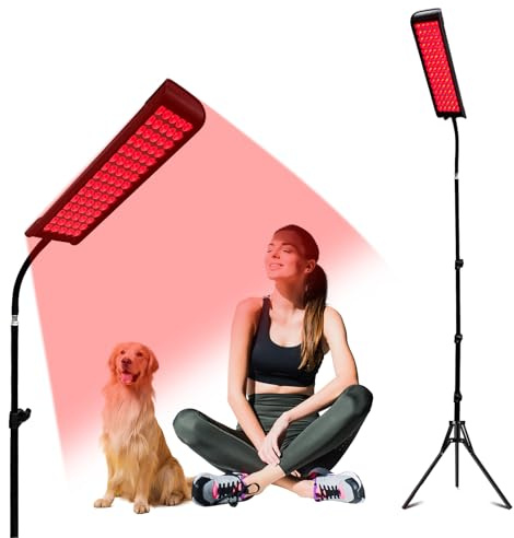 cabpay Red Light Lamp for Body,Infrared Light Lamps with Stand, 660nm Red and 850nm Near Infrared Red Light Device for Full Body