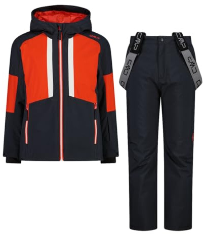 CMP Set Tuta Sci da Bambino in Twill, 35W0294 (Tango, 10 Anni)