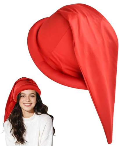 DIELOVEHUA Dvärghatt, dvärgmössa, spetsig hatt, älvmössa, vuxen tomtehattar, mössa för barn, dvärg kostym hatt, för karneval jul halloween