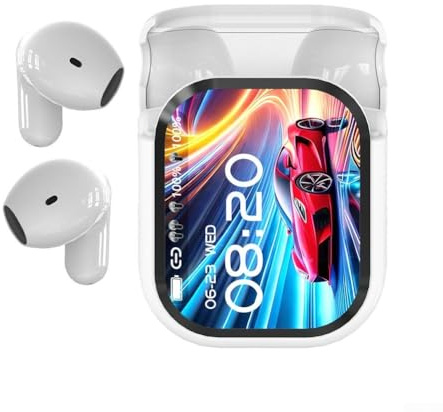 CNANRNANC NE20 AI Translation Earbuds Real-Time Language Translator for 140 Languages Wireless In-Ear Headphones 48DB Noise Reduction LCD Touch IPX6 Waterproof